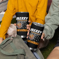 Funny Christmas Basketball Tumbler Cup Merry Swishmas Xmas Swish Technique - Wonder Print Shop