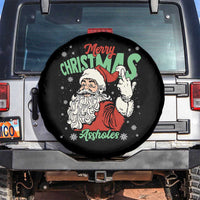Funny Merry Christmas Assholes Spare Tire Cover Xmas Naughty Santa Adult Jokes - Wonder Print Shop