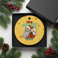 Funny Merry Christmas Assholes Ceramic Ornament Xmas Naughty Santa Adult Jokes - Wonder Print Shop