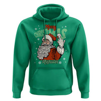 Funny Merry Christmas Assholes Hoodie Xmas Naughty Santa Adult Jokes - Wonder Print Shop