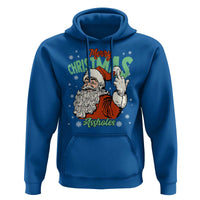 Funny Merry Christmas Assholes Hoodie Xmas Naughty Santa Adult Jokes - Wonder Print Shop
