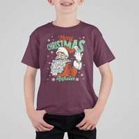 Funny Merry Christmas Assholes T Shirt For Kid Xmas Naughty Santa Adult Jokes - Wonder Print Shop