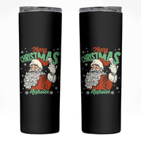 Funny Merry Christmas Assholes Skinny Tumbler Xmas Naughty Santa Adult Jokes - Wonder Print Shop