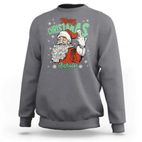 Funny Merry Christmas Assholes Sweatshirt Xmas Naughty Santa Adult Jokes - Wonder Print Shop