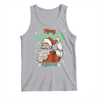 Funny Merry Christmas Assholes Tank Top Xmas Naughty Santa Adult Jokes - Wonder Print Shop