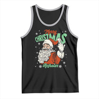 Funny Merry Christmas Assholes Tank Top Xmas Naughty Santa Adult Jokes - Wonder Print Shop