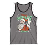 Funny Merry Christmas Assholes Tank Top Xmas Naughty Santa Adult Jokes - Wonder Print Shop