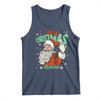 Funny Merry Christmas Assholes Tank Top Xmas Naughty Santa Adult Jokes - Wonder Print Shop