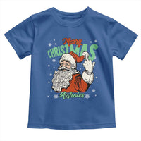 Funny Merry Christmas Assholes Toddler T Shirt Xmas Naughty Santa Adult Jokes - Wonder Print Shop