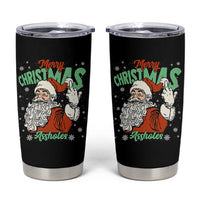 Funny Merry Christmas Assholes Tumbler Cup Xmas Naughty Santa Adult Jokes - Wonder Print Shop
