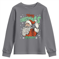 Funny Merry Christmas Assholes Youth Sweatshirt Xmas Naughty Santa Adult Jokes - Wonder Print Shop