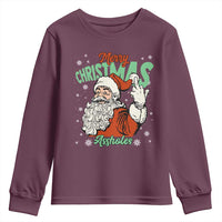 Funny Merry Christmas Assholes Youth Sweatshirt Xmas Naughty Santa Adult Jokes - Wonder Print Shop