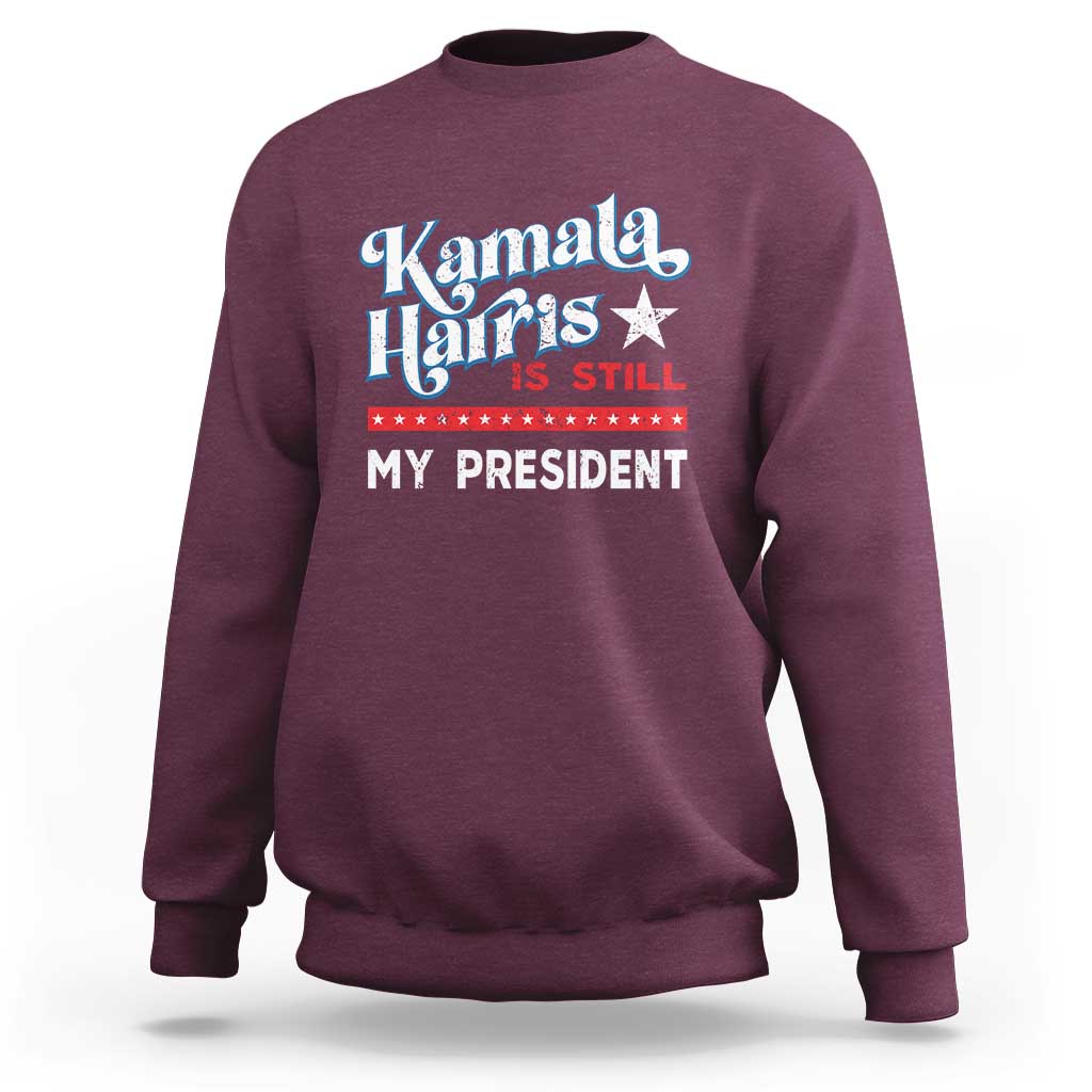Harris Is Still My President Sweatshirt Vintage Star - Wonder Print Shop