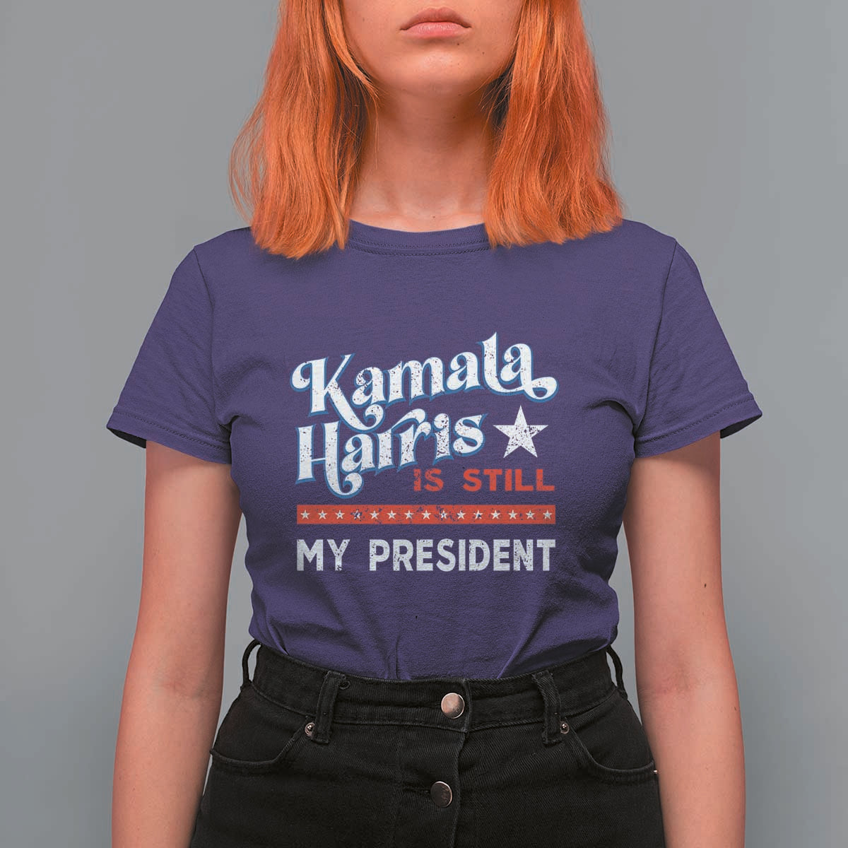 Harris Is Still My President T Shirt For Women Vintage Star - Wonder Print Shop