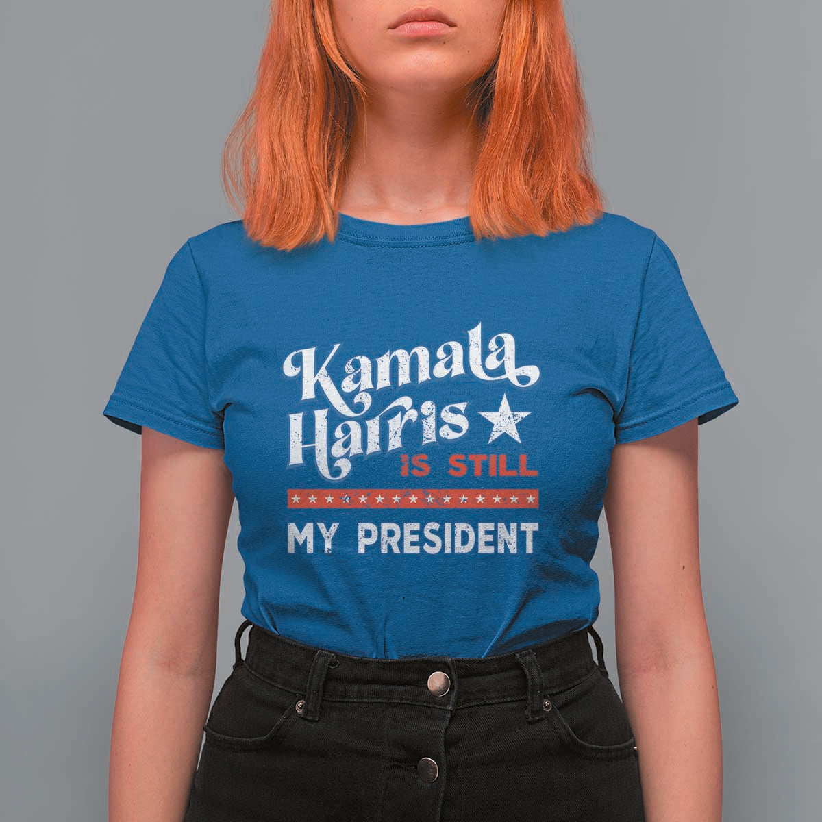 Harris Is Still My President T Shirt For Women Vintage Star - Wonder Print Shop