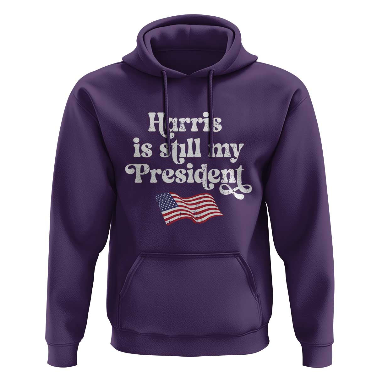 Harris Is Still My President Hoodie Vintage American Flag