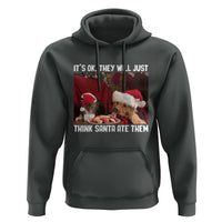 Funny Christmas Dog And Cat Hoodie It's Ok They Will Just Think Santa Ate Them