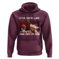 Funny Christmas Dog And Cat Hoodie It's Ok They Will Just Think Santa Ate Them