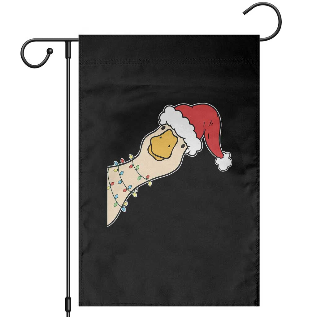Funny Christmas Silly Goose Festive Holiday Garden Flag - Wonder Print Shop