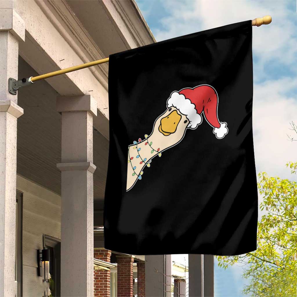 Funny Christmas Silly Goose Festive Holiday Garden Flag - Wonder Print Shop
