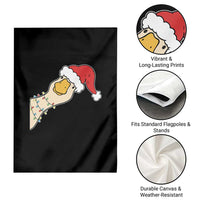 Funny Christmas Silly Goose Festive Holiday Garden Flag - Wonder Print Shop