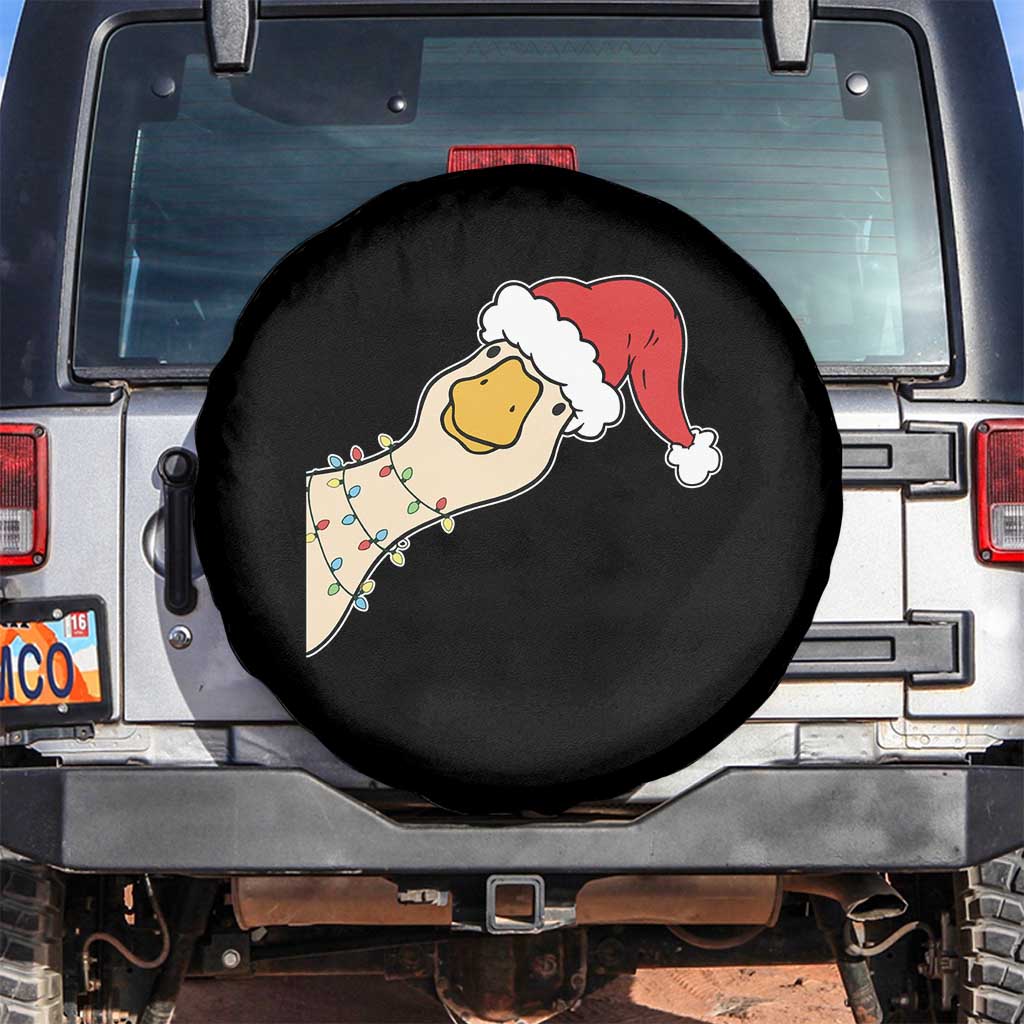 Funny Christmas Silly Goose Festive Holiday Spare Tire Cover - Wonder Print Shop