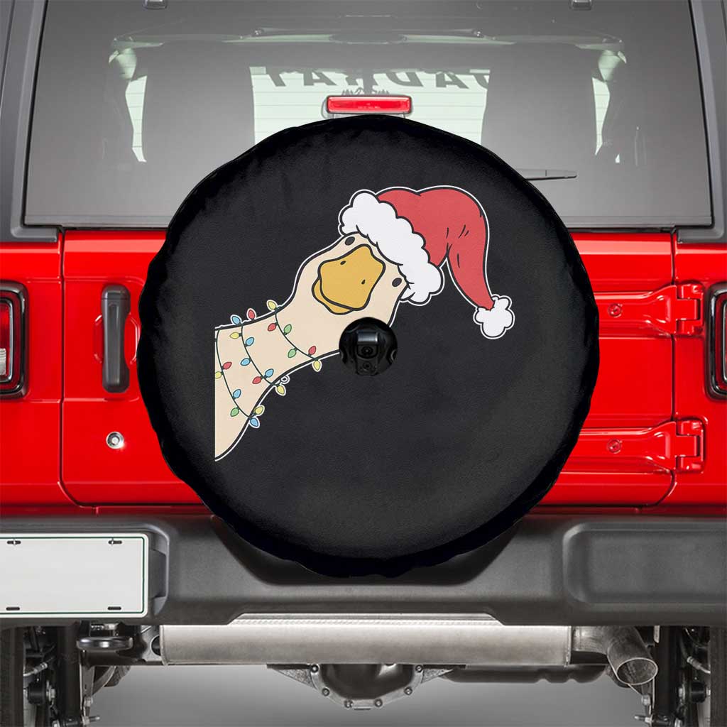 Funny Christmas Silly Goose Festive Holiday Spare Tire Cover - Wonder Print Shop