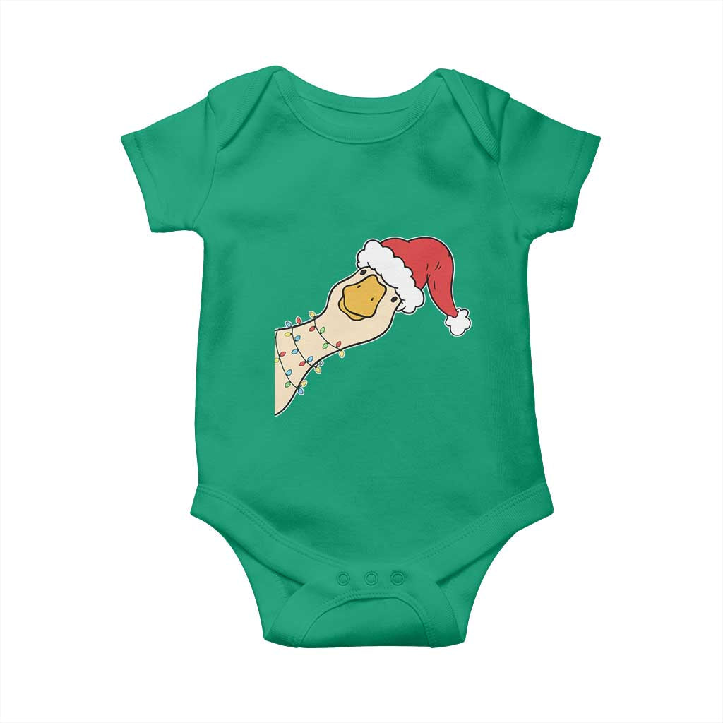 Funny Christmas Silly Goose Festive Holiday Baby Onesie - Wonder Print Shop