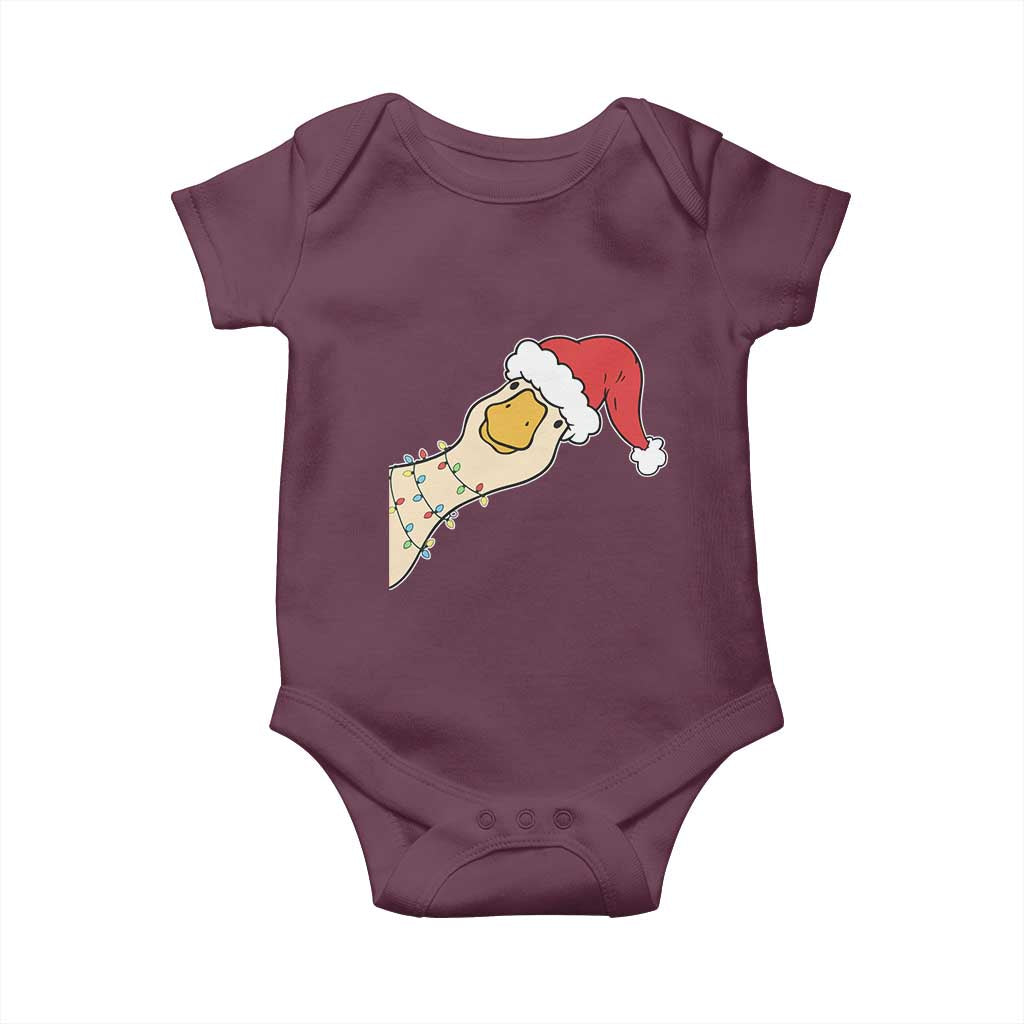 Funny Christmas Silly Goose Festive Holiday Baby Onesie - Wonder Print Shop