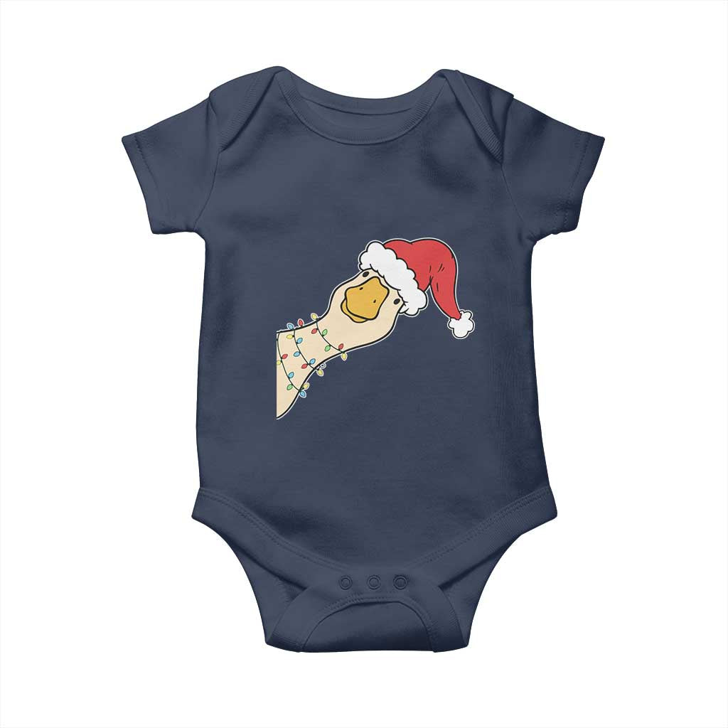 Funny Christmas Silly Goose Festive Holiday Baby Onesie - Wonder Print Shop