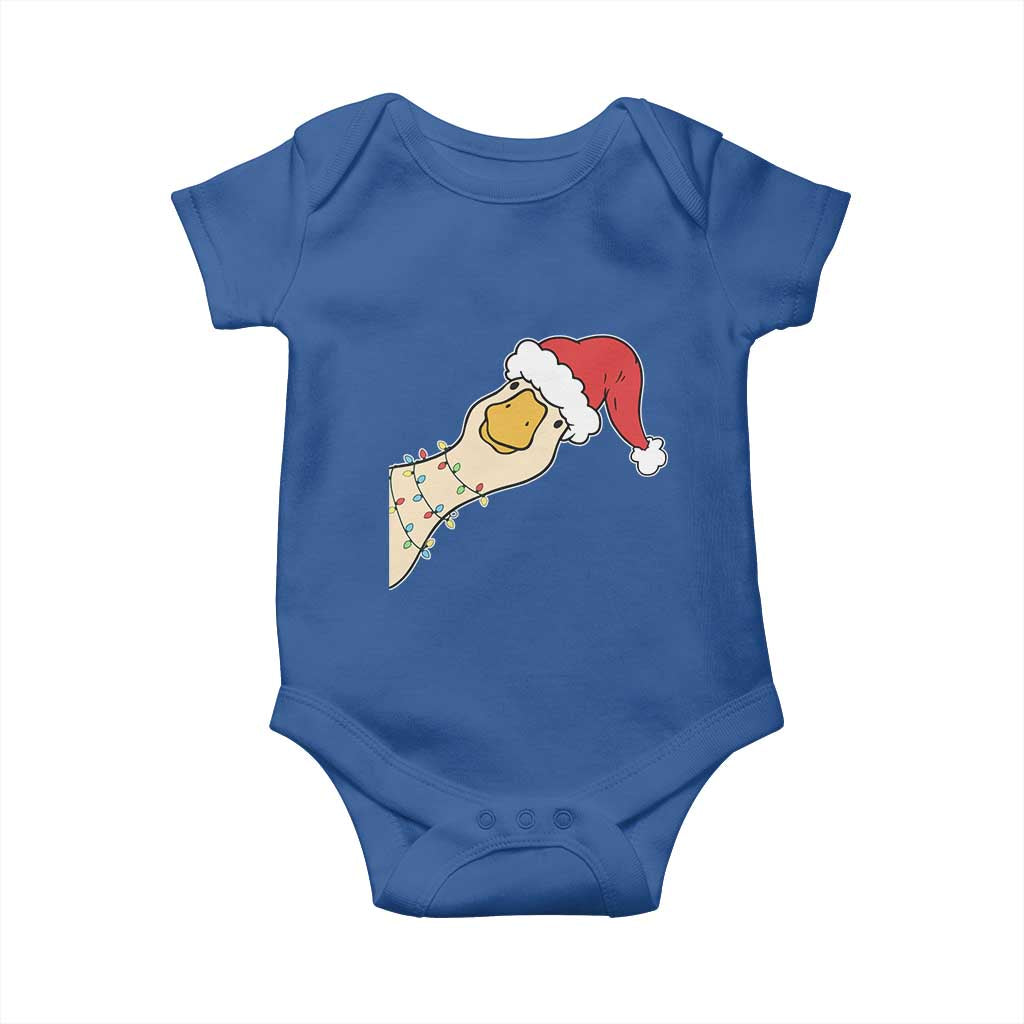 Funny Christmas Silly Goose Festive Holiday Baby Onesie - Wonder Print Shop