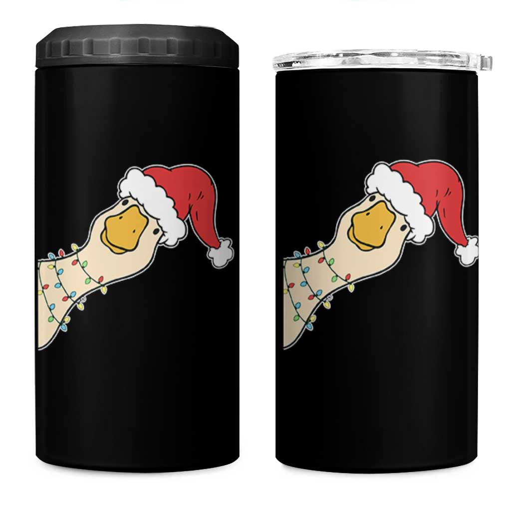 Funny Christmas Silly Goose Festive Holiday 4 in 1 Can Cooler Tumbler - Wonder Print Shop