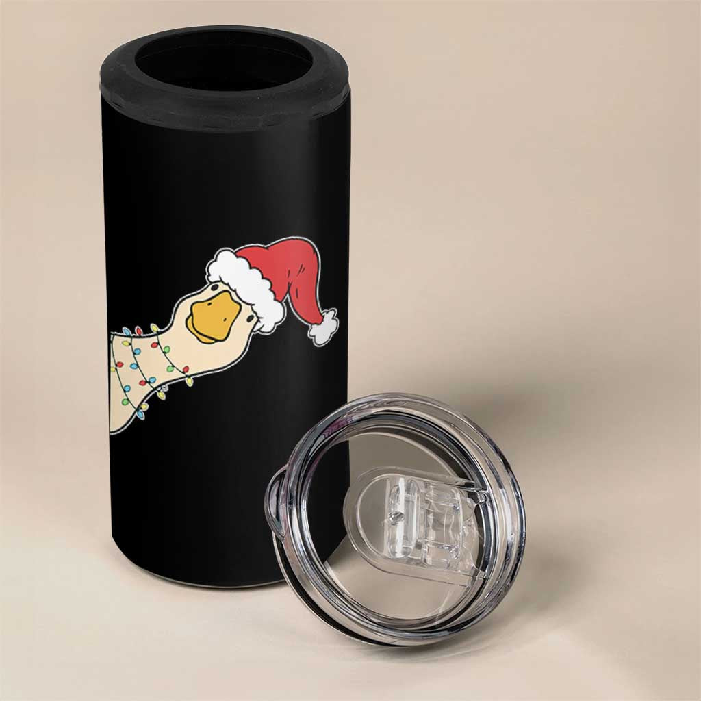 Funny Christmas Silly Goose Festive Holiday 4 in 1 Can Cooler Tumbler - Wonder Print Shop