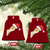 Funny Christmas Silly Goose Festive Holiday Ceramic Ornament - Wonder Print Shop