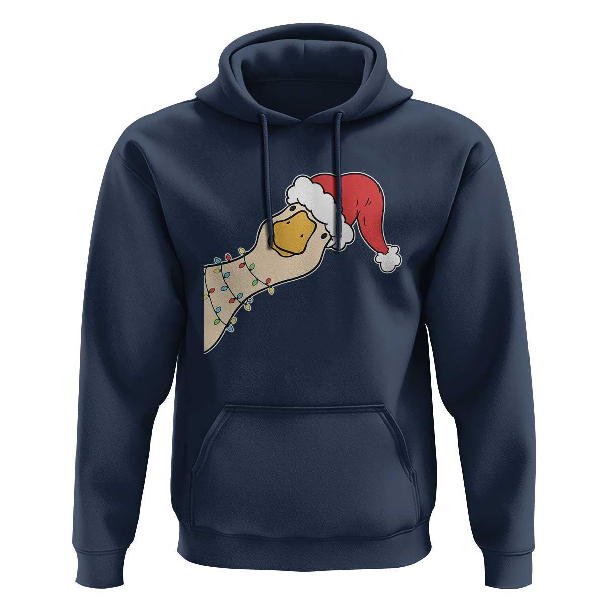 Funny Christmas Silly Goose Festive Holiday Hoodie - Wonder Print Shop