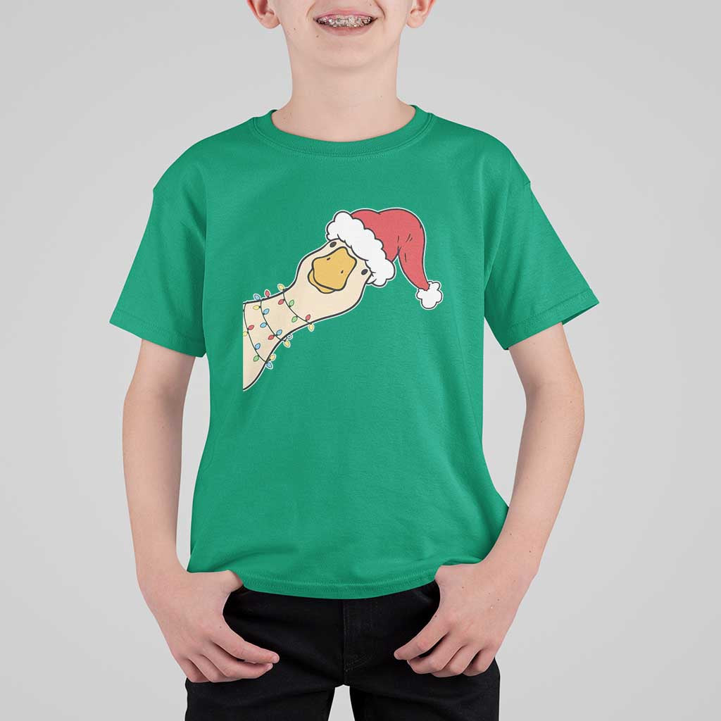 Funny Christmas Silly Goose Festive Holiday T Shirt For Kid - Wonder Print Shop