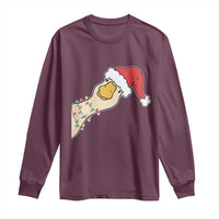 Funny Christmas Silly Goose Festive Holiday Long Sleeve Shirt - Wonder Print Shop