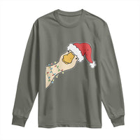 Funny Christmas Silly Goose Festive Holiday Long Sleeve Shirt - Wonder Print Shop