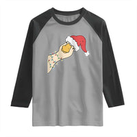 Funny Christmas Silly Goose Festive Holiday Raglan Shirt - Wonder Print Shop