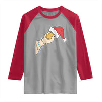 Funny Christmas Silly Goose Festive Holiday Raglan Shirt - Wonder Print Shop