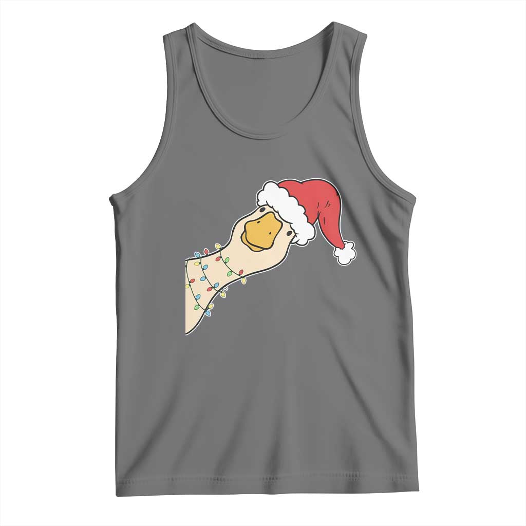 Funny Christmas Silly Goose Festive Holiday Tank Top - Wonder Print Shop