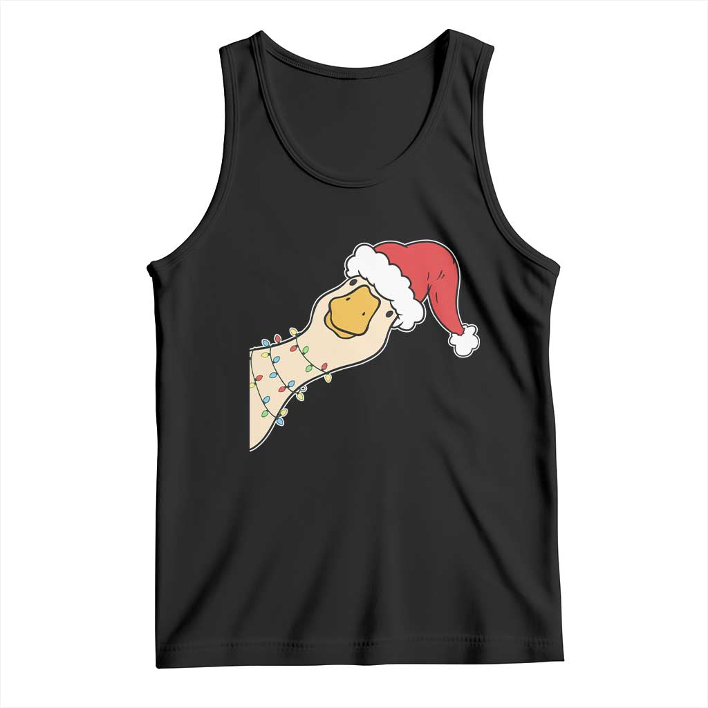 Funny Christmas Silly Goose Festive Holiday Tank Top - Wonder Print Shop