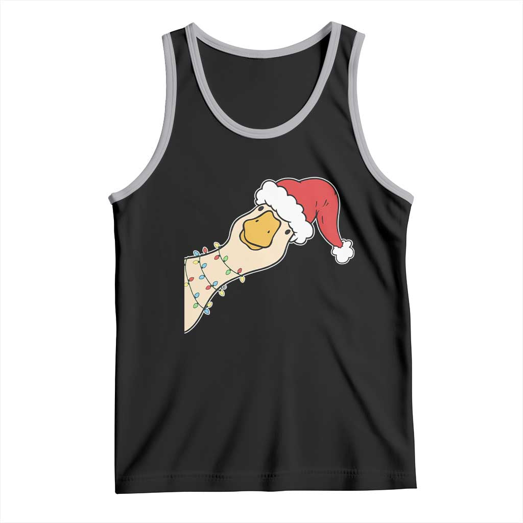 Funny Christmas Silly Goose Festive Holiday Tank Top - Wonder Print Shop