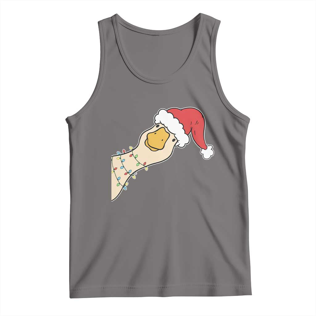Funny Christmas Silly Goose Festive Holiday Tank Top - Wonder Print Shop