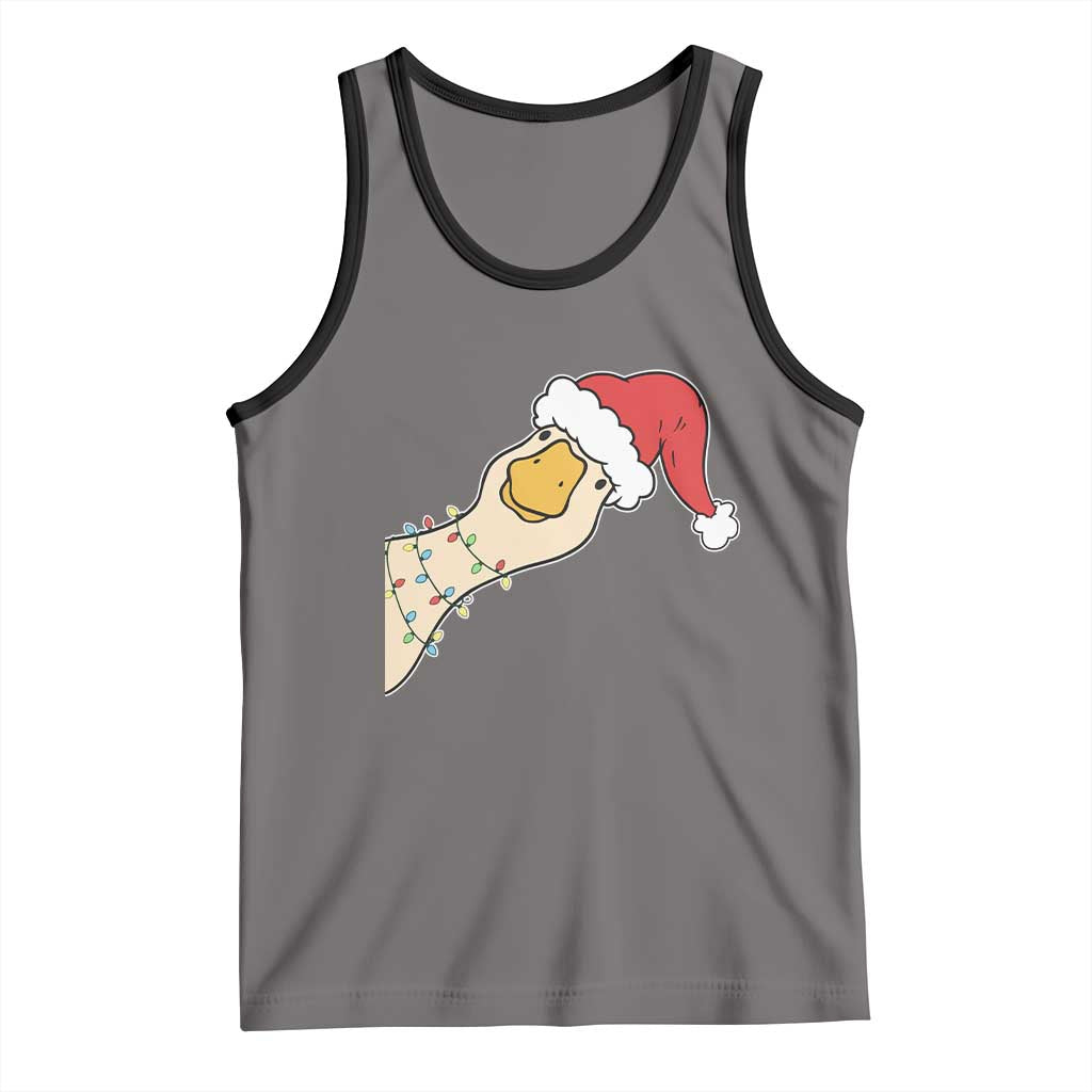 Funny Christmas Silly Goose Festive Holiday Tank Top - Wonder Print Shop
