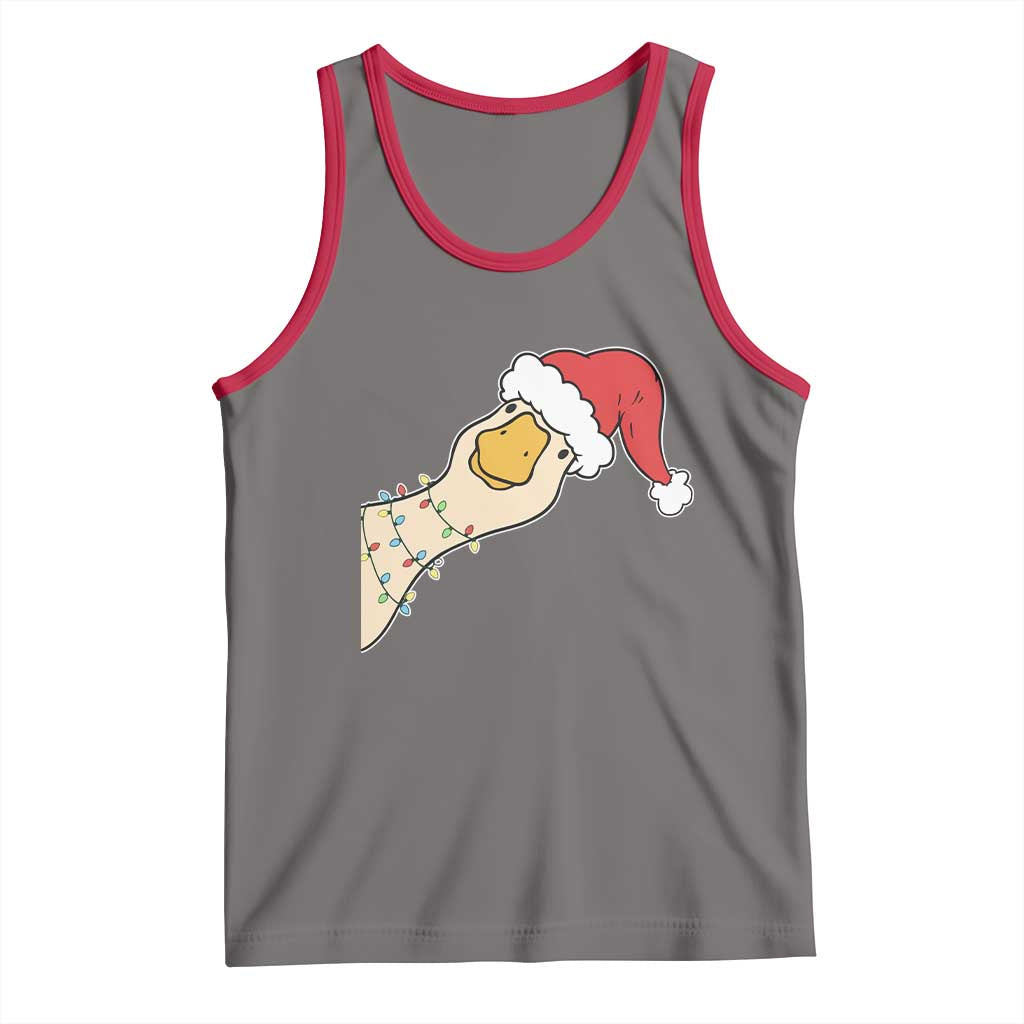 Funny Christmas Silly Goose Festive Holiday Tank Top - Wonder Print Shop