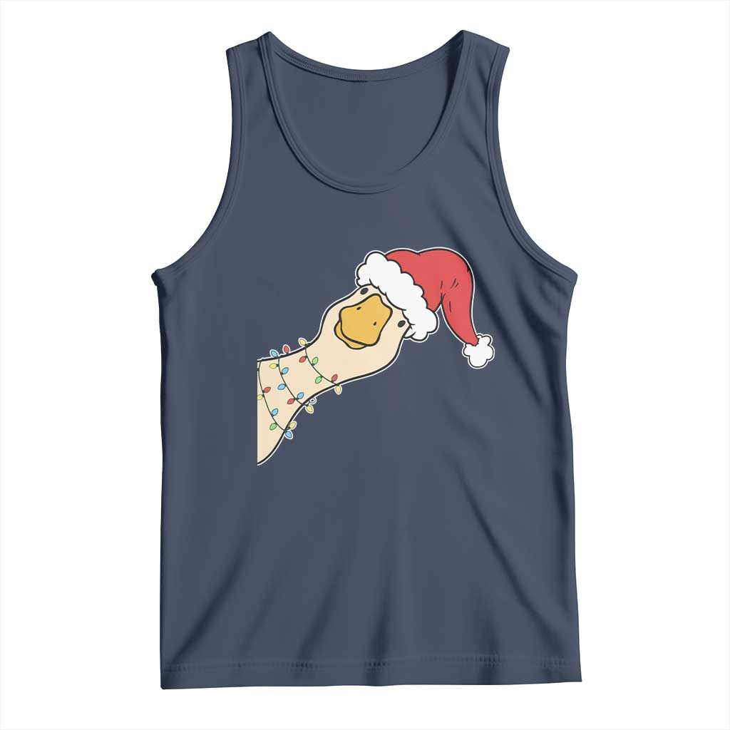 Funny Christmas Silly Goose Festive Holiday Tank Top - Wonder Print Shop