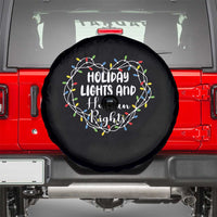 Holiday Lights And Human Rights Christmas Activism Spare Tire Cover - Wonder Print Shop