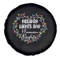Holiday Lights And Human Rights Christmas Activism Spare Tire Cover - Wonder Print Shop