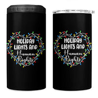 Holiday Lights And Human Rights Christmas Activism 4 in 1 Can Cooler Tumbler - Wonder Print Shop